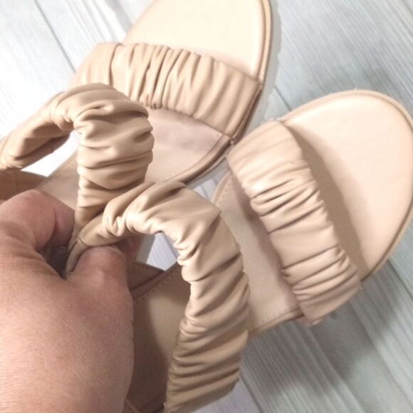 (57-3704) PIEPIEBUY Womens Open Toe Platform Wedge Sz 7 - Picture 8 of 10